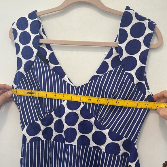 50’s inspired mod tie-waist dress with back zipper  - made in Canada - Picture 4 of 7